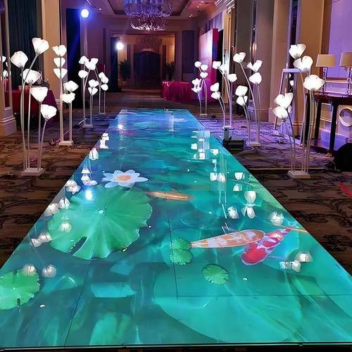 舞台互动3LED地砖屏P.91p2.9/76FMU酒吧KV屏T幕显示屏