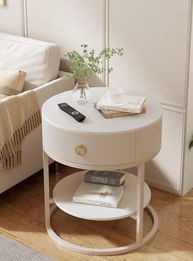 岩板发边桌几侧边柜客厅约现沙代圆形角几阳台PFS63231轻奢茶茶几