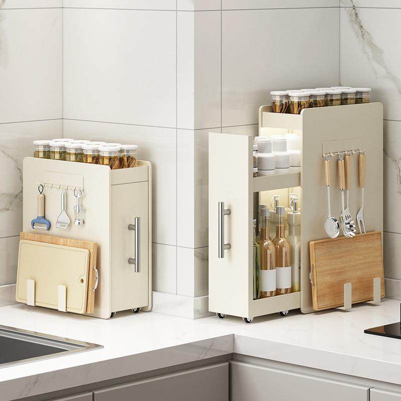 厨房抽拉式调MYJ-JSTL料置物收架台面多功能窄边料品调调料油盐酱,厨房/烹饪用具,抹布架/厨房清洁收纳架,淘宝优惠券,粉丝福利购,淘宝优惠卷