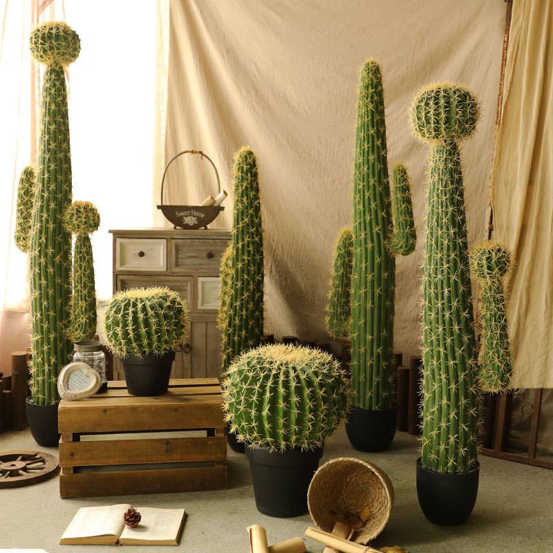 仿真仙人球仙人柱大型植物盆栽室内绿植橱窗装饰造景量天尺仙人掌