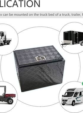24“x“17x18卡”车车工拖具IYB箱ATV重型铝制卡车车底拖车储物箱