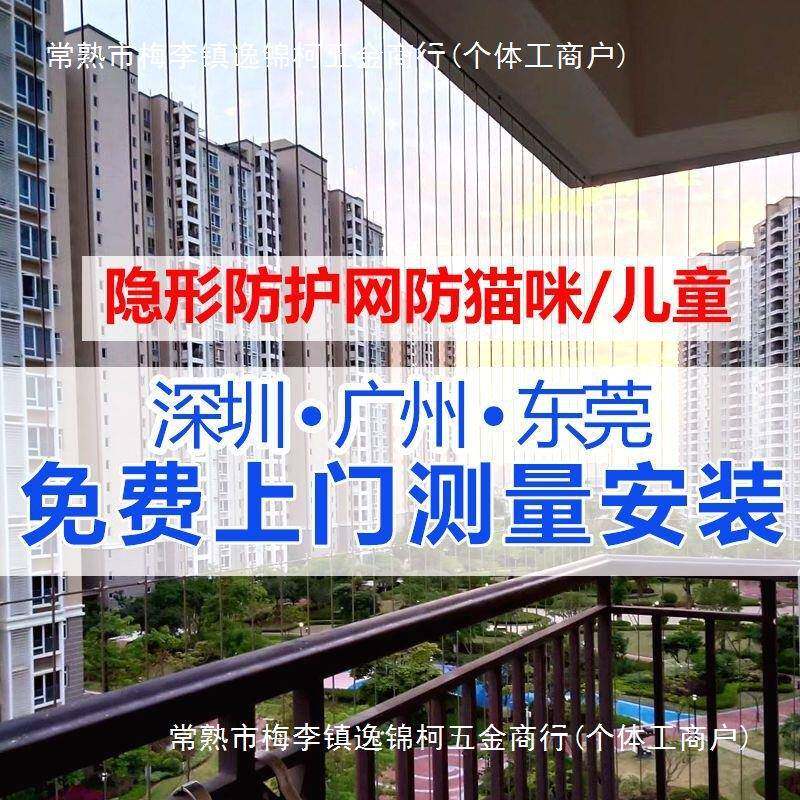 阳隐形户防盗防盗窗家用台窗防AGH护网钢丝儿网童护栏东莞包安装