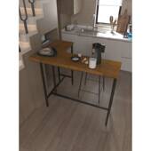 阳台转角桌子简约实木L型隔断吧台书桌靠墙角卧室工作台家用长条