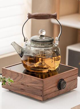 体玻23JS06-1璃壶泡茶茶家用大容量提梁壶耐高温烧壶电水热蒸煮一