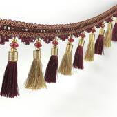 约12米 楚脉 窗帘婚庆帘头窗幔帘头用长流苏吊球 条整条标价