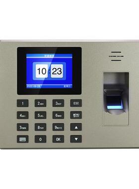 优库F06H指纹指无品牌/考勤机工上员下班签到智机打卡机手识别能