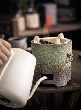 围炉煮户外煮茶炉炭炉茶炭火茶野外煮器户000325外大号碳炉火炉炉