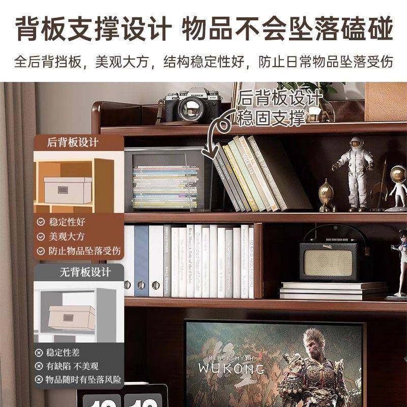 书桌书柜架一体带书新中家用梳卧见详情室电式脑桌妆台学生学习写