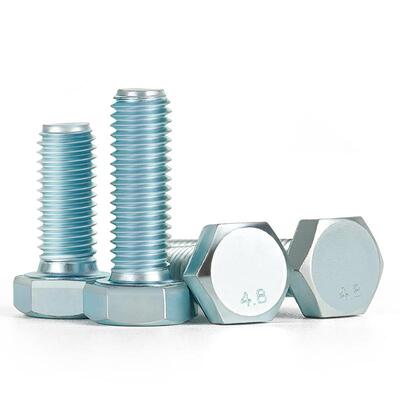 4.8级镀锌外六角螺2丝M高强度螺栓盒JVU装6M8MM1012M1416M20M4M27