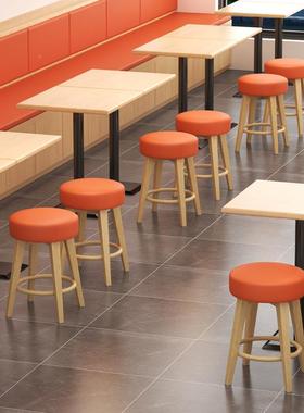 圆凳凳子家用餐桌凳中式38341餐新店早餐小吃店凳子商用餐饮小圆