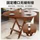 折叠桌子家用吃饭桌户外便携摆摊圆桌茶桌简易小户型出租房新北黄