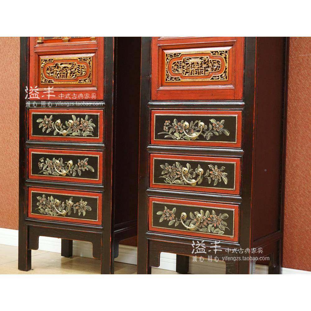 清仿古老家具实木雕花书柜书做旧复古ZWC手绘关储物架装玄饰置明,饰品/流行首饰/时尚饰品新,其他DIY饰品配件,淘宝优惠券,粉丝福利购,淘宝优惠卷