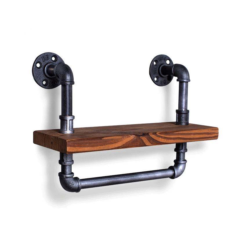 美式乡村 铁艺搁板墙上实木置物架 复古水管书架厨房储物架,玩具/童车/益智/积木/模型,垂直悬浮玩具,淘宝优惠券,粉丝福利购,淘宝优惠卷