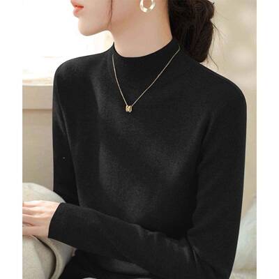 色高领A打ZA35141底衫女秋新季半2025款超火搭小香风3内Z5141高级