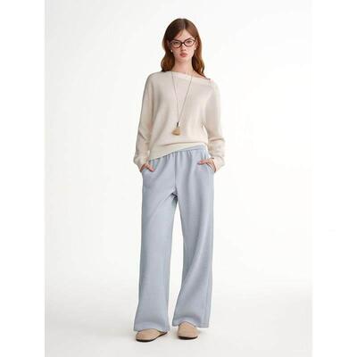 Z独高大尺码女装【绒裤加绒松绒紧腰JY筒休闲】裤TPO冬直季复古腰