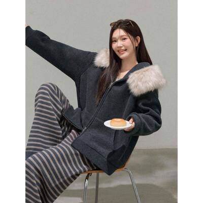 YOL8【裤1古号1点新0品限时5折】拉花针TW2织 Q覆腔秋冬韩感条纹