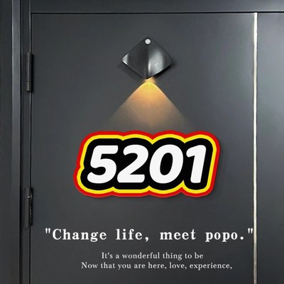 数字门牌号码牌家用磁吸背胶入户门装饰标识牌门贴公司门牌定制