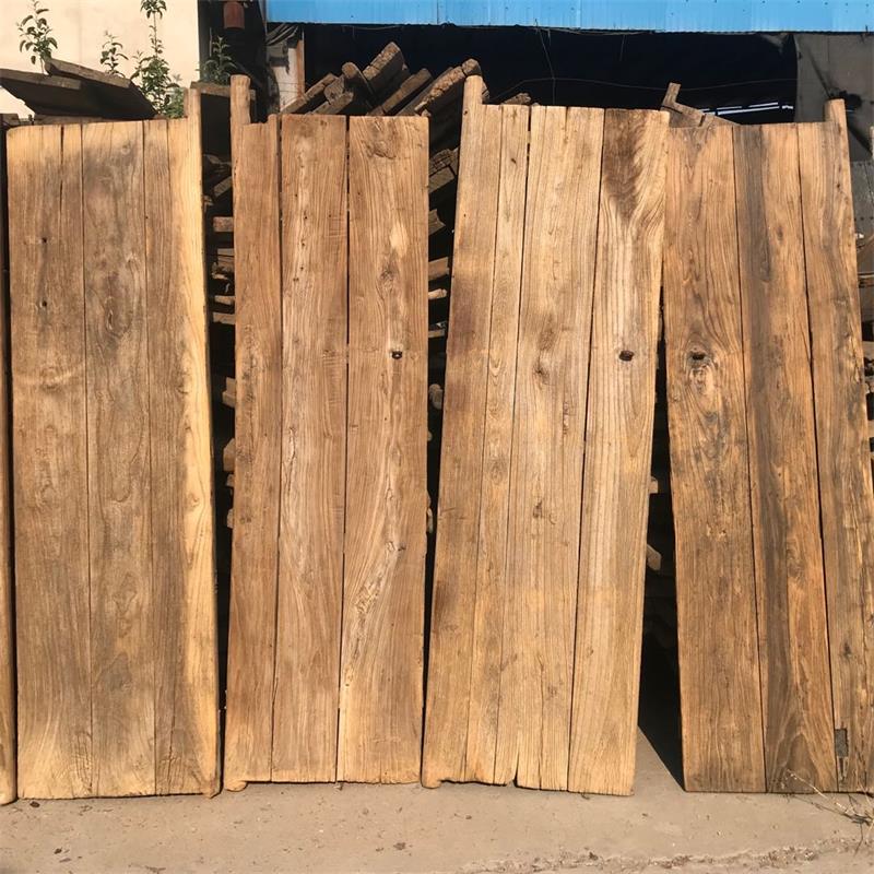 老榆木门板原木旧木板实木风化板复古怀旧楼梯踏板吧台板茶台茶桌