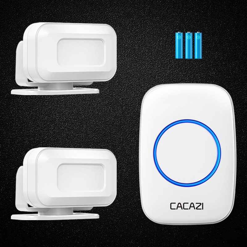 店铺欢迎光临感应器进门门口迎宾语音播报器两件式店铺门铃二拖一