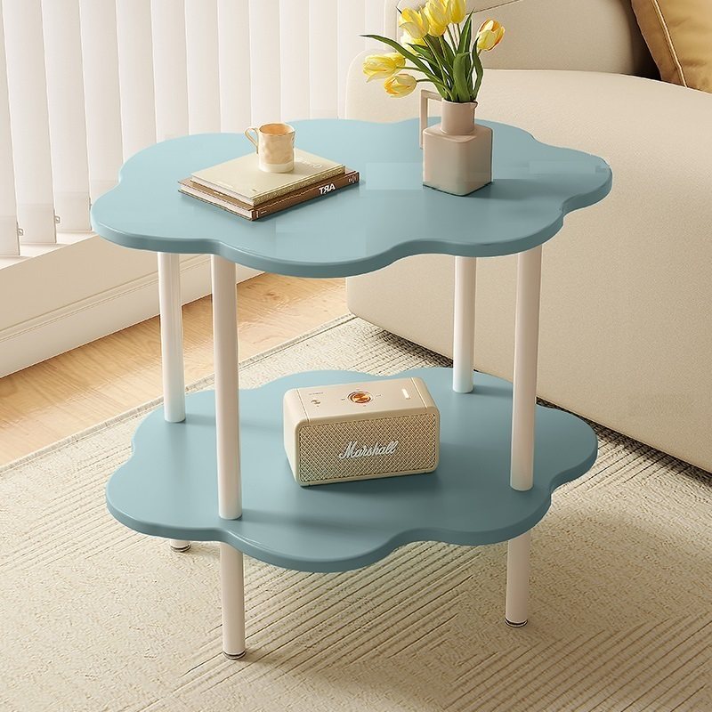 奶油风沙发边几边桌咖啡桌创意现代简约小圆桌子床头小茶几小户型