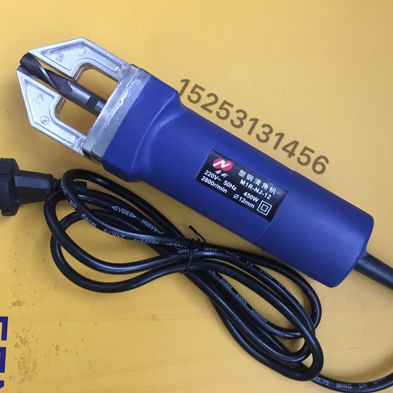 南剑手提电动内角外角铣塑料门窗清角修边机塑钢型材焊缝清理工具