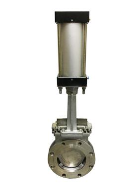 专业生产PZ673X-10P不锈钢气动刀闸阀 圆形刀闸阀DN100 200 300