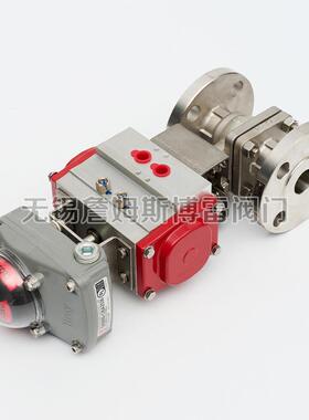 Bray 气动球阀 不锈钢双向气动法兰软密封球阀常温常压双作用