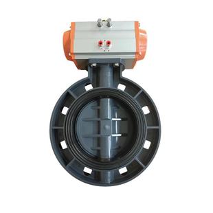 847元 DN200 一台 双作用 厂家供应UPVC气动蝶阀EPDM耐腐蚀