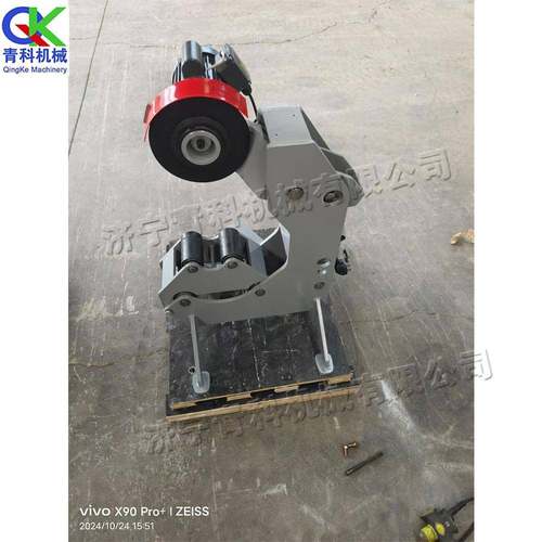 小型便携式钢管切断机 全自动螺旋管切割设备 镀锌管衬塑管切割机