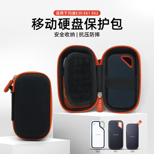 移动硬盘收纳包充电器耳机数据线