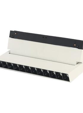 LED白色磁吸折叠射灯 无边框嵌入式线条射灯酒店客厅格栅灯轨道灯