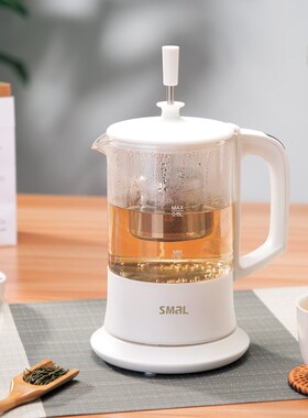 西摩SMAL忘忧煮茶壶办公室小型养生壶动家用高硼硅玻璃WK5018