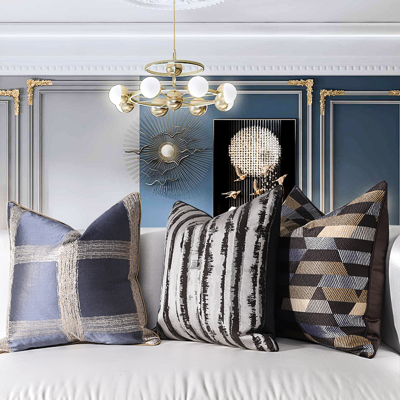 欧式沙发抱枕套腰枕靠垫靠枕大靠背客厅现代简约家用卧室床上枕头