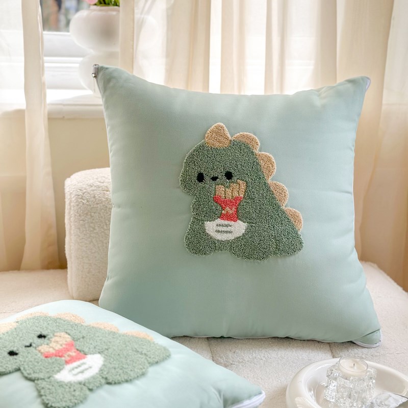 202新款四季款咕噜咕噜刺绣抱枕被两用沙发办公室午睡汽车客厅床