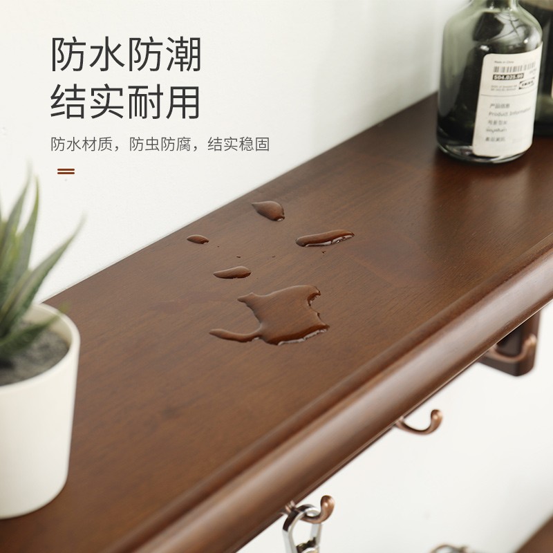 挂衣架壁挂墙上实木置物衣帽架玄关客厅简约挂衣钩卧室创意衣架子