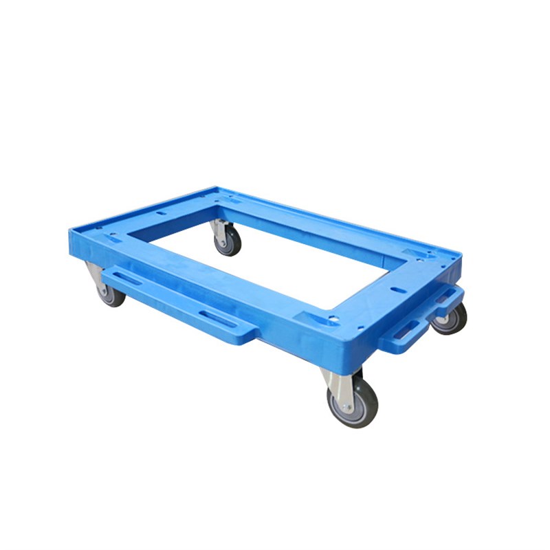 镂空乌龟车静音塑料推车移动推车四轮底座可拼接周转箱推车工具车