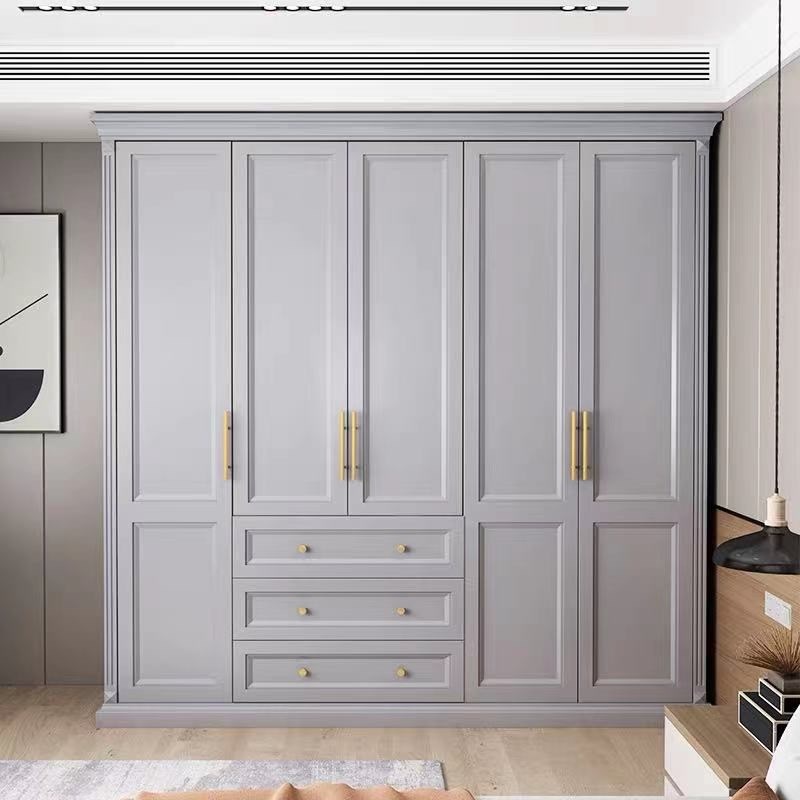 全屋定制樱桃橡木实木衣柜工厂整体橱柜家用卧室衣柜定制白蜡