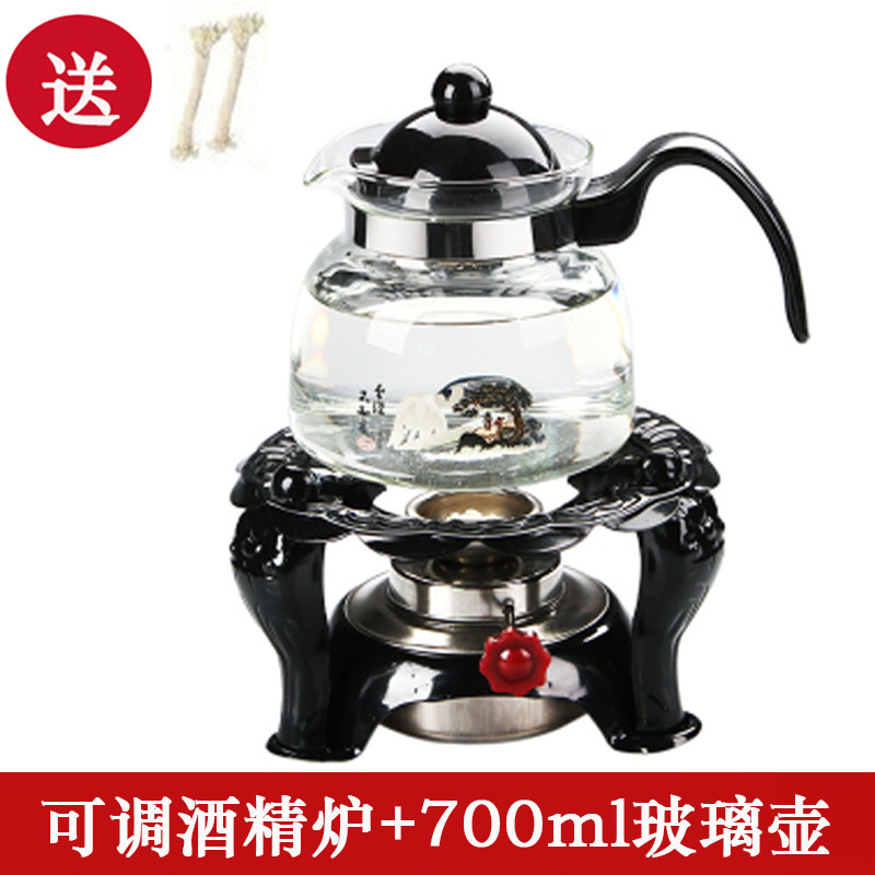 家用酒精炉可调酒精炉煮茶炉烧水玻璃壶酒楼咖啡壶泡茶保温炉茶具