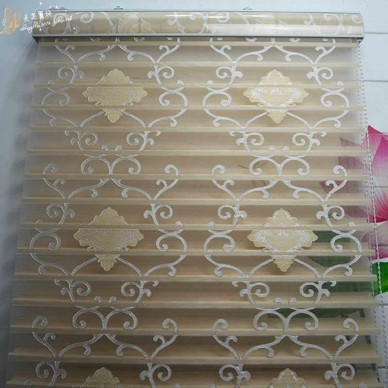 免钉胶 欧式窗帘百叶遮光香格里拉帘客厅书房卫生间阳台纱帘卷帘