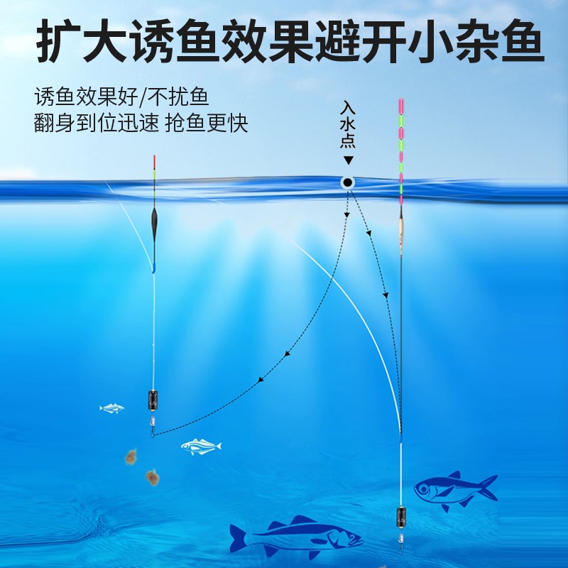日夜两用9目变色带壳芦苇大物夜光鱼漂硬尾加粗醒目远投青鱼鲢鳙