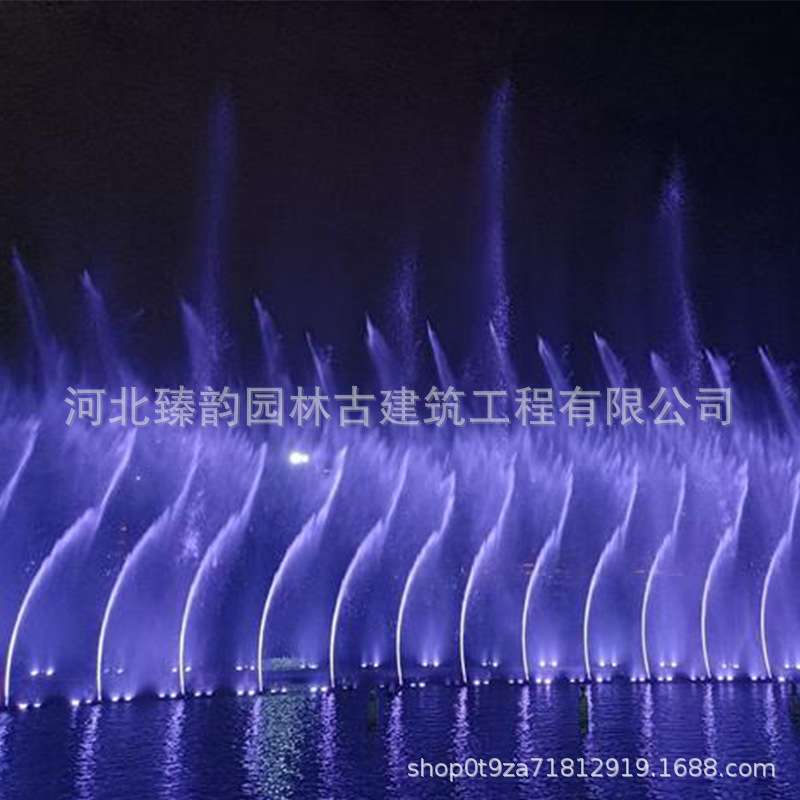 彩虹桥体一维二维音乐喷泉喷头全套设备厂家大型摇摆数控控制系统