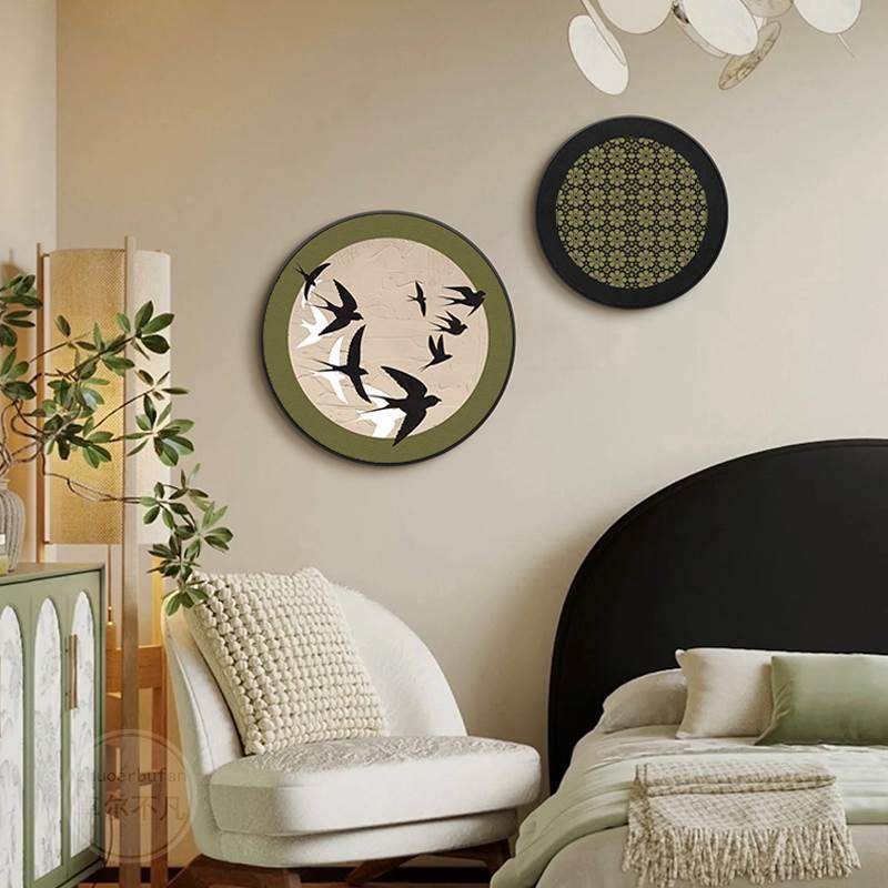 法式中古风复古小众艺术客厅装饰画餐厅圆形卧室床头挂画主卧房间,鲜花速递/花卉仿真/绿植园艺,割草机/草坪机,淘宝优惠券,粉丝福利购,淘宝优惠卷