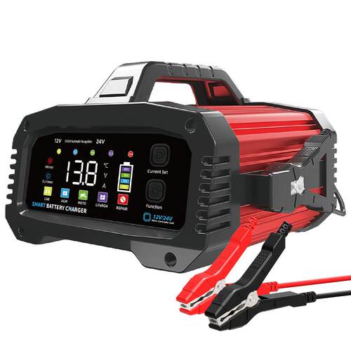 High Power 25A Car Motorcycle Battery Charger 12V24V智能