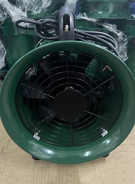 Hr 8寸220V出口贸易绿色便携车间大风通风换气手提风机轴流通风机