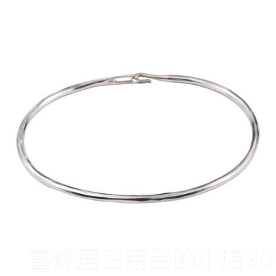 高档WerkstattMunchen手镯男女德国黑先锋小众手暗 工925银手镯复