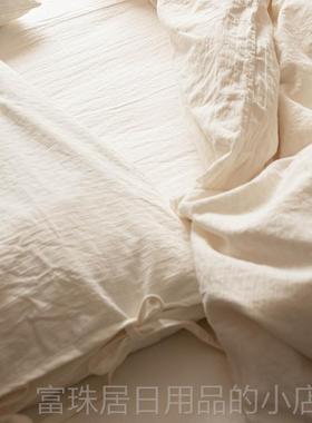 高档宿白色肤件套全棉纯棉民风酒店四床单被罩床笠被套亲柔软床上