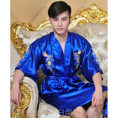 高档采购产品民族衫风格龙袍，睡衣，唐装，女开，睡衣，浴男袍，