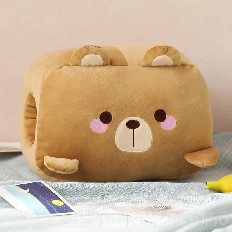 高档趴加插厚暖手抱枕办公枕室女生手捂手学生桌上午睡枕睡枕头宿