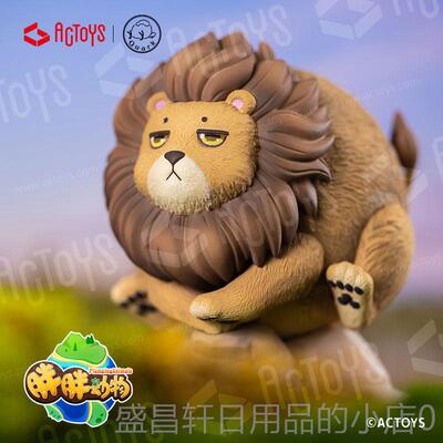 高档正版ACT型OYS胖胖动物Q版小兔模狮子海豹企鹅周子边摆件玩具