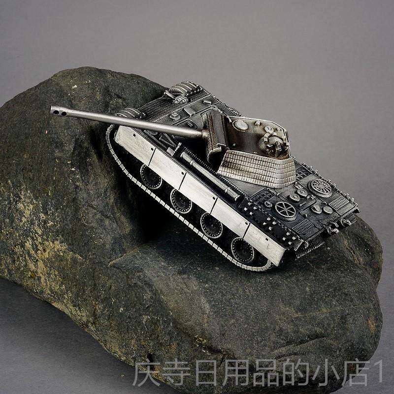 高档木公开物德国豹G型克1:式2全金属成品模型军事战车7模坦型摆